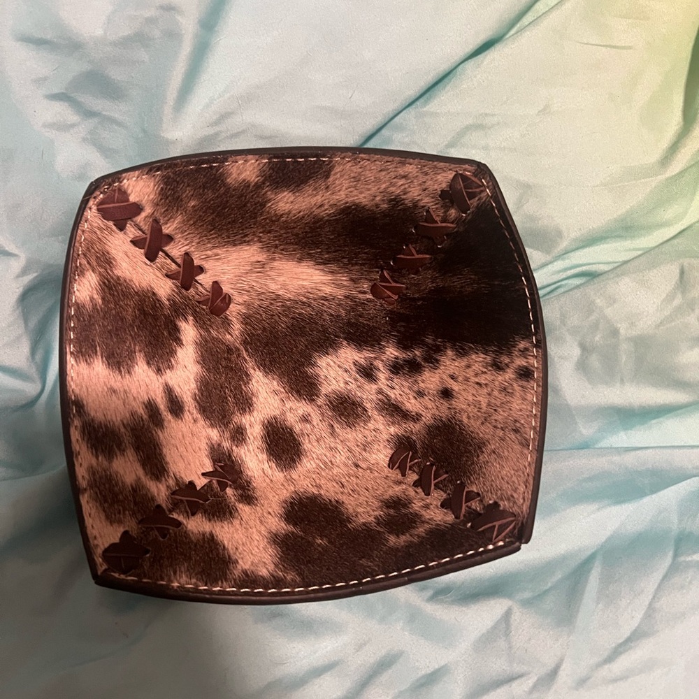Chic Cow Hyde Animal Print Bowl